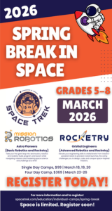 SpaceTrek Spring Break Camp