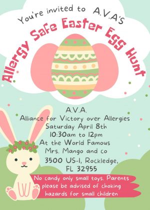 A.V.A.’s Allergy Safe Easter Egg Hunt