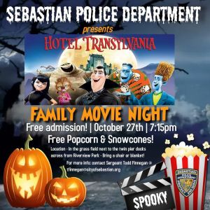 City of Sebastian Halloween Costume Contest and Movie Night