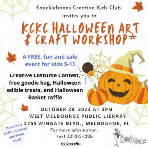 Halloween Art and Craft Workshop: Knucklebones Creative Kids Club
