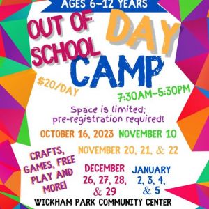 City of Melbourne Out of School Day Camp:  Wickham Park Community Center