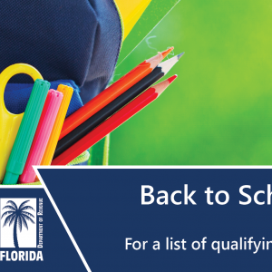 Back-to-School Sales Tax Holiday 8/1-8/10