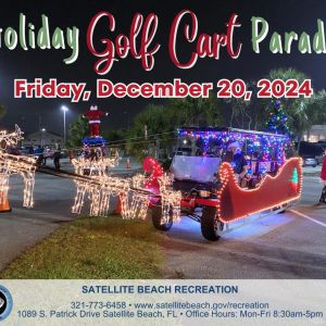 Satellite Beach Holiday Golf Cart Parade