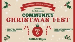 Community Christmas Festival: Faith Baptist Church of Palm Bay