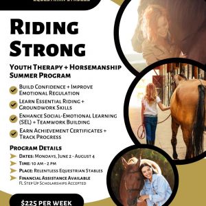 Relentless Youth Therapy + Horsemanship Summer Program