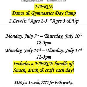 FIERCE Dance and Fitness Summer Camp