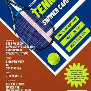 City of Melbourne Summer Tennis Camps