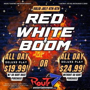 Red White and Boom at Route 7 Adrenaline Warehouse