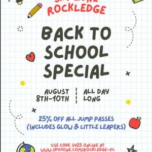 Sky Zone Rockledge Back to School Special