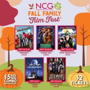 NCG Cinema Fall Family Film Festival