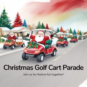 Diana Shores Christmas Golf Cart Parade