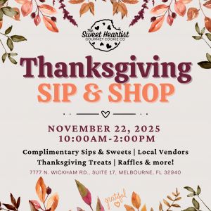Sweet Heartist Thanksgiving Sip & Shop