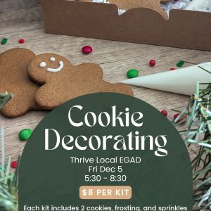 Thrive Local Christmas Cookie Decorating