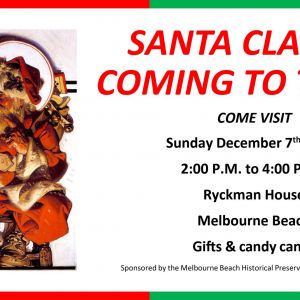 Santa Visits the Ryckman House