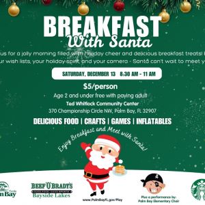 Palm Bay Parks and Rec Breakfast with Santa