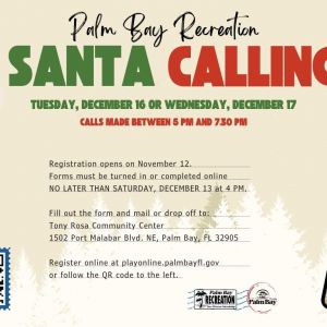 Palm Bay Recreation Santa Calling