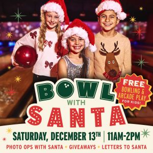Bowlero Melbourne Bowl with Santa