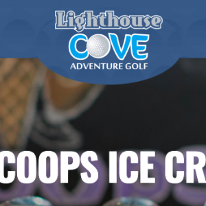 3 Scoops Ice Cream Shop at Lighthouse Cove Adventure Golf