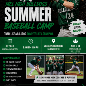 Melbourne Bulldogs Baseball Camp