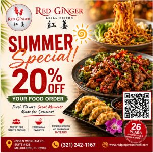 Red Ginger Suntree Summer Special