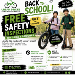 Urban E-Rides Free Safety Inspections