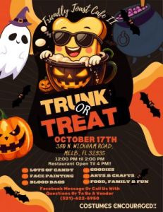 Friendly Toast Cafe 2: Lunchtime Trunk or Treat