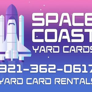 Space Coast Yard Cards